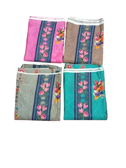 আড়ি সিকোয়েন্স সম্পূর্ণ সুতি থ্রি পিস - Anik Fashion