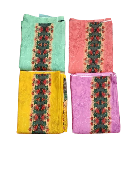 আড়ি সিকোয়েন্স সম্পূর্ণ সুতি থ্রি পিস - Anik Fashion